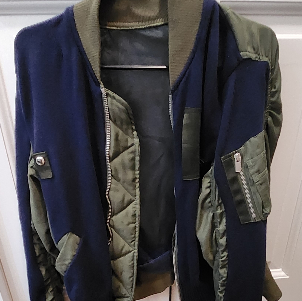 Sacai bomber jacket top
